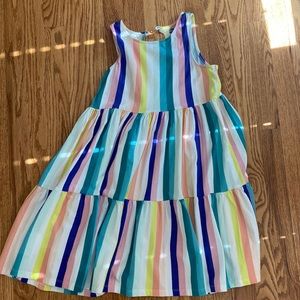 Tea girls multi-colored summer cotton dress
